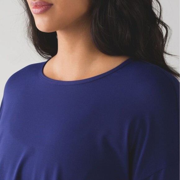 Lululemon City Bound Long Sleeve Soft Tee Shirt Emperor Blue Size 4 - Picture 10 of 10